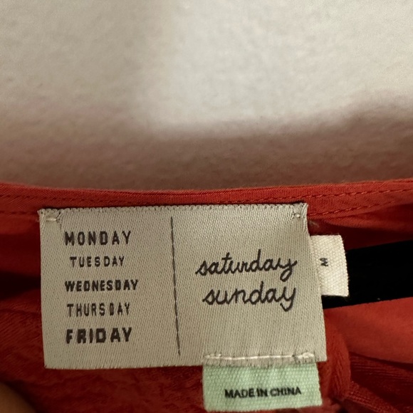 Orange Anthropologie open back sweater. Women’s medium. - Picture 3 of 4